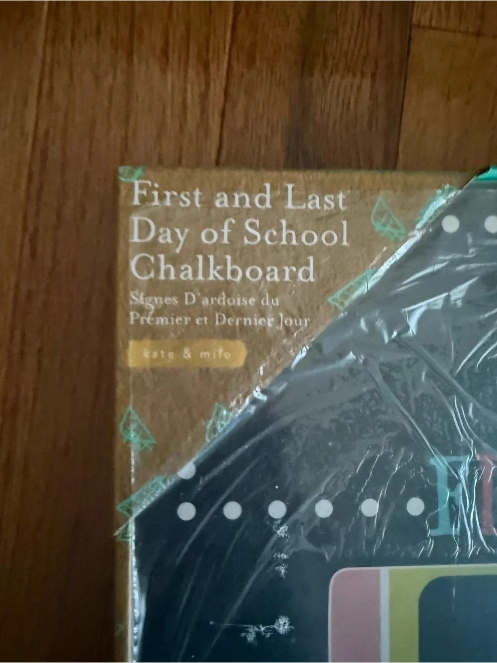 First Day of School Chalkboard Sign - Black